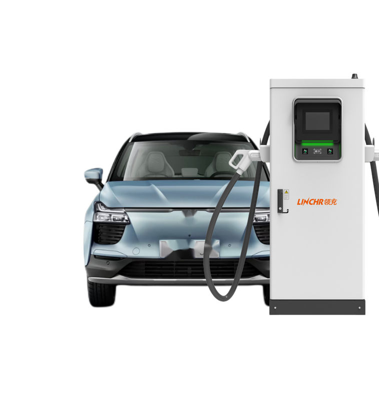 Type 2 120kW EV Charger DC Standup Double Gun GB/T With Ethernet 4G LTE